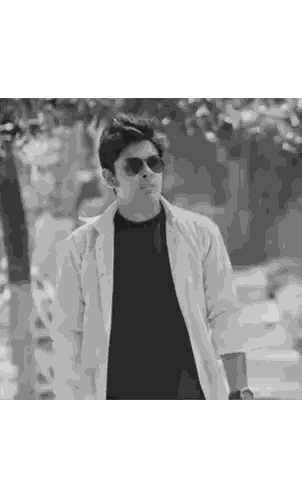 Young Man Wearing Sunglasses And Watch Sticker