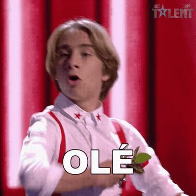 Young Man White Shirt Red Suspenders Rose Ole GIF