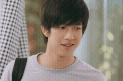 Young Man With Backpack Close Up GIF