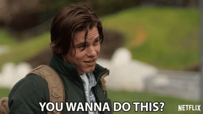 Young Man With Backpack Saying You Wanna Do This GIF