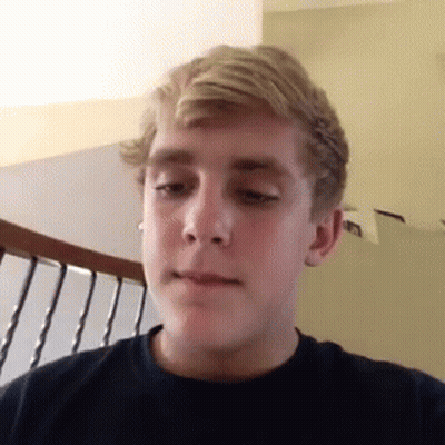 Young Man With Blonde Hair Making Funny Face GIF