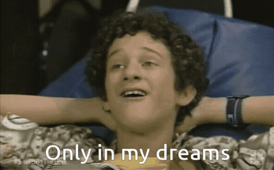 Young Man With Curly Hair Laying In Hospital Bed Saying Only In My Dreams GIF