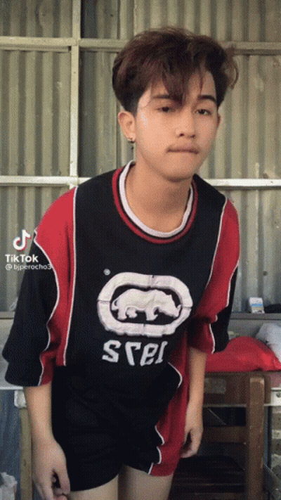 Young Man With Curly Hair Saying I Saw You Lying There GIF