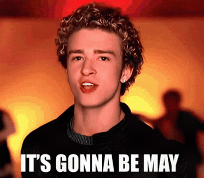 Young Man With Curly Hair Says Its Gonna Be May