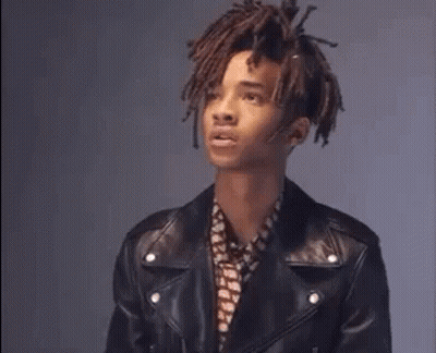 Young Man With Dreadlocks And Leather Jacket GIF