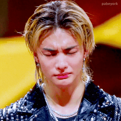 Young Man With Eyes Closed GIF