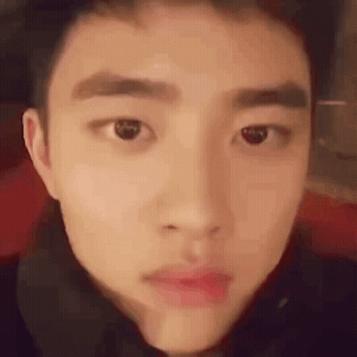 Young Man With Eyes Closed And Mouth Open GIF