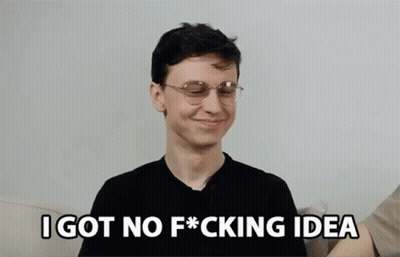 Young Man With Glasses Saying I Got No F*cking Idea GIF