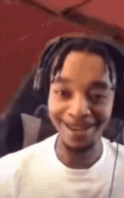 Young Man With Headphones Funny Face GIF