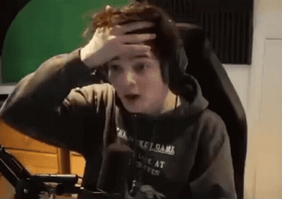 Young Man With Headphones Hand On Head GIF