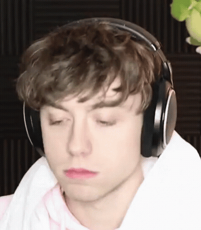 Young Man With Headphones GIF