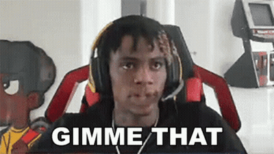 Young Man With Headphones Saying Gimme That GIF