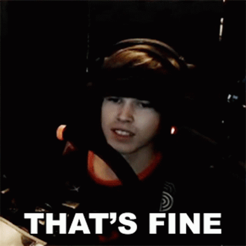 Young Man With Headphones Saying Its Fine GIF