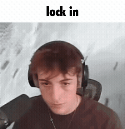 Young Man With Headphones Saying Lock In GIF