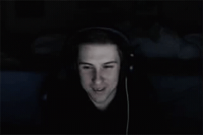 Young Man With Headphones Smiling GIF