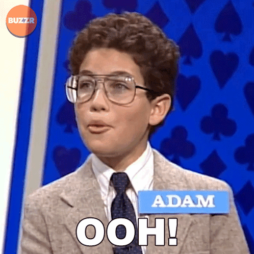 Young Man With Name Tag Adam Ooh GIF