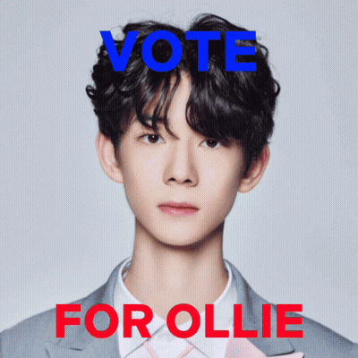 Young Man With Vote For Ollie GIF