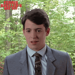 Young Matthew Broderick Ferris Bueller GIF