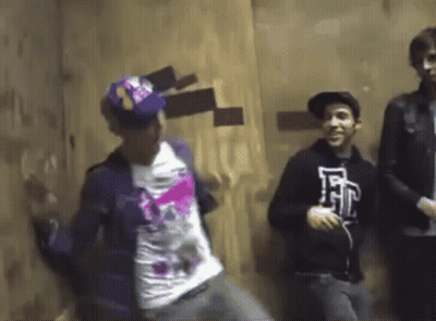 Young Men Dancing One With E Shirt GIF