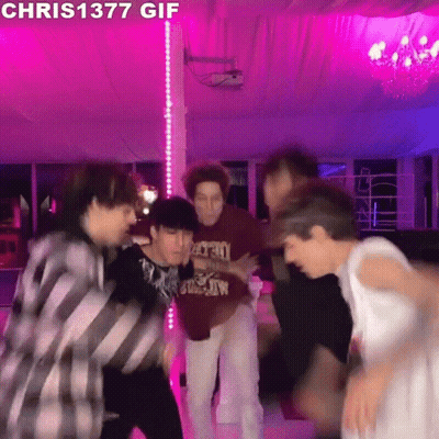 Young Men Dancing Together GIF