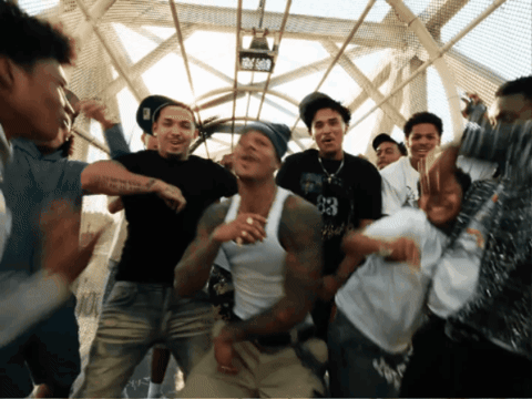 Young Men Dancing With 83 Shirt GIF
