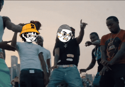 Young Men Dancing With Yellow Hat GIF