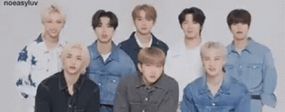 Young Men In Denim Jackets Posing GIF