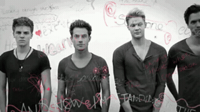Young Men In Front Of Whiteboard Saying He Heart GIF