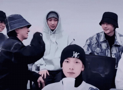 Young Men In Hats And Hoodies With W Beanie GIF