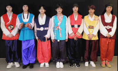 Young Men In Traditional Korean Clothing GIF