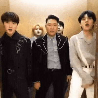 Young Men Making Funny Faces In Elevator GIF