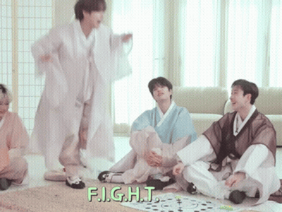 Young Men Playing Fight Game GIF