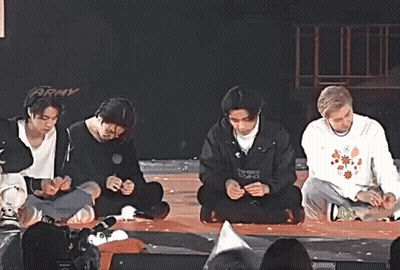 Young Men Playing Hands On Stage GIF