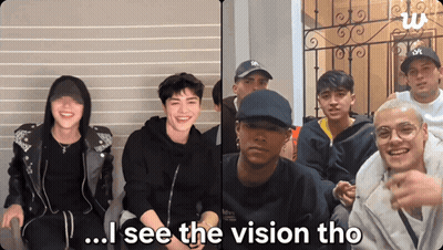 Young Men Posing Saying I See The Vision Tho GIF