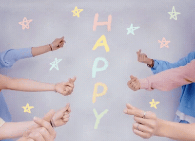 Young Men Posing With Cake Saying Happ GIF