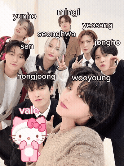 Young Men Posing With Names GIF