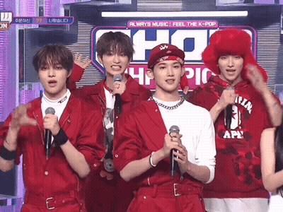 Young Men Standing In Front Of Always Music Feel The K-Pop Sign GIF