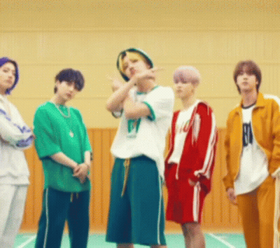Young People On Tennis Court GIF