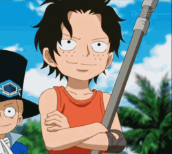 Young Portgas D Ace GIF
