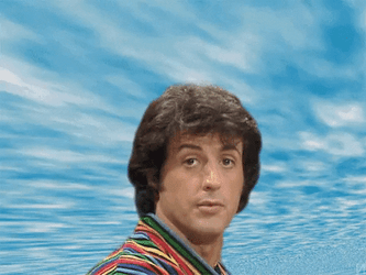 Young Sylvester Stallone Over Your Head Reaction GIF