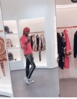 Young Thug Dancing In The Mirror GIF