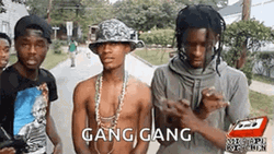 Young Thug Making Gang Gang Hand Signs GIF