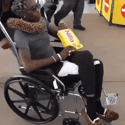 Young Thug On Wheelchair GIF