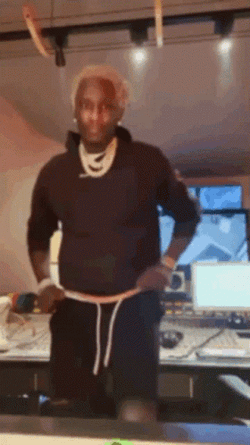 Young Thug Showing Dance Move GIF