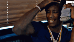 Young Thug Showing Off His Money GIF