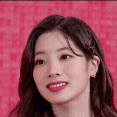 Young Woman On Pink Background GIF