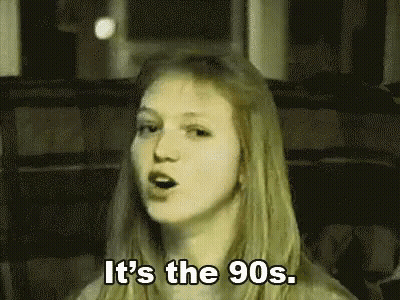Young Woman Singing It's The 90S GIF