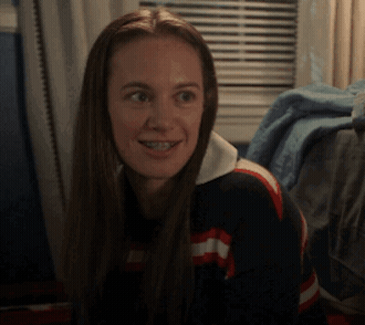 Young Woman With Braces Smiling
