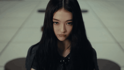 Young Woman With Long Black Hair GIF