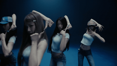 Young Women Dancing One In Plaid Hat GIF